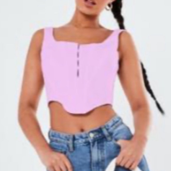 Misguided Crepe Corset top - Picture 2 of 5